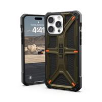 URBAN ARMOR GEAR Monarch case compatibel met Apple iPhone 15 Pro Max case [draadloos opladen compatibel, 5-laags bescherming van militaire kwaliteit, verhoogde rand] kevlar groen