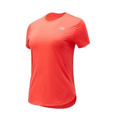 New Balance hardloopshirt Accelerate koraalrood New Balance hardloopshirt Accelerate koraalrood