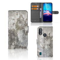 Bookcase Moto E6s Bookcase Beton Print