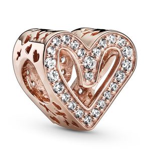 Pandora Rose 788692C01 Bedel rosekleurig Sparkling Freehand Heart