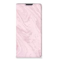 Motorola Edge 30 Pro Standcase Marble Pink - Origineel Cadeau Vriendin