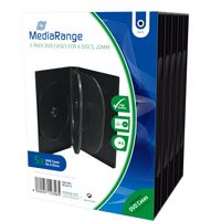 MediaRange BOX35-6 CD-doosje Dvd-hoes 6 schijven Zwart