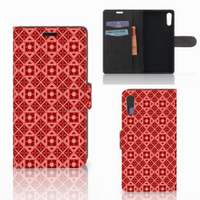 Sony Xperia XZ | Sony Xperia XZs Telefoon Hoesje Batik Rood