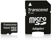 Transcend Premium microSDHC-kaart Industrial 16 GB Class 10, UHS-I Incl. SD-adapter - thumbnail