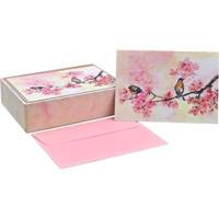 Peter Pauper Press Cherry Blossoms in Spring Note Cards (14 kaarten, 15 zelfklevende enveloppen)