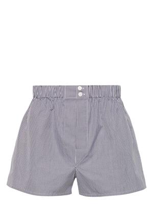 Brioni Geruite shorts - Zwart