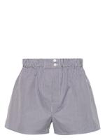 Brioni Geruite shorts - Zwart