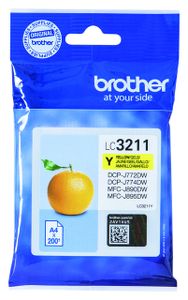 Brother LC-3211Y inktcartridge Origineel Normaal rendement Geel