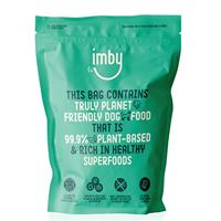 Imby Voeding voor huisdieren | Plantaardig hondenvoer: Volwassen Alle rassen | Eiwitrijk & 100% natuurlijk | Hypoallergeen, vrij van allergenen | Vrij van gerst, tarwe en maïs | 5.0KG