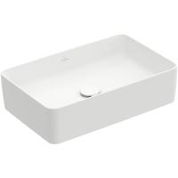 Villeroy & Boch Collaro opzetwastafel rechthoekig 56x36cm zonder overloop zonder kraangat ceramic+ stone white 4A2056RW - thumbnail