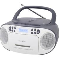 Reflexion RCR2260DAB/GR Radio/CD-speler DAB+, DAB, VHF (FM) AUX, CD, Cassette, USB Wit, Grijs