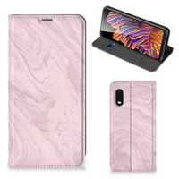 Samsung Xcover Pro Standcase Marble Pink - Origineel Cadeau Vriendin - thumbnail