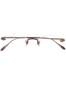 EQUE.M lunettes de vue Izayoi à monture ronde - Marron