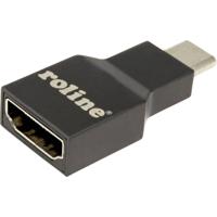 Roline 12.03.3224 Adapter [1x USB-C stekker - 1x HDMI-bus] Grijs - thumbnail