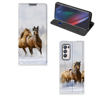 OPPO Find X3 Neo Hoesje maken Paarden - thumbnail