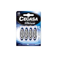 CEGASA Lithium batterij FR6 AA BL4, zwart, standaard