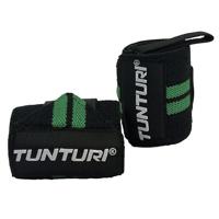 Tunturi Functional Training Wrist Wraps - Pols Wraps - Zwart/Green - per paar