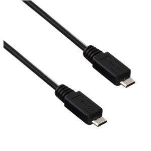 Akyga USB-kabel USB-micro-B stekker, USB-micro-B stekker 0.60 m Zwart AK-USB-17