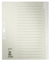 Leitz 1220 Register DIN A4, Bovenbreedte blanco Manila papier Grijs 20 tabbladen 12200085