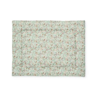 Jollein boxkleed 80x100cm bloemen groen Jollein boxkleed 80x100cm bloemen groen