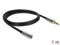 DeLOCK Stereo Jack 3,5 mm 3-Pin male > female verlengkabel 1 meter