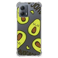 Motorola Moto G53 Stevig Bumper Hoesje Avocado Singing - thumbnail