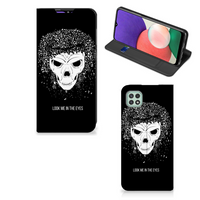 Mobiel BookCase Samsung Galaxy A22 5G Skull Hair