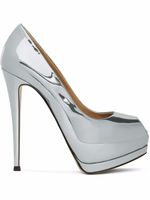 Giuseppe Zanotti escarpins Sharon 130 mm à bout ouvert - Argent