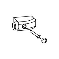 GU HS aanslagbuffer nr. 90, kunststof zwart