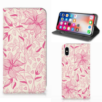 Apple iPhone Xs Max Smart Cover Pink Flowers