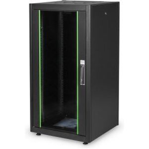 Digitus DN-19 22U-6/6-DB rack 600 kg Vrijstaande rek Zwart