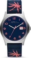 Horlogeband Marc by Marc Jacobs MBM5087 Leder/Textiel Blauw 22mm - thumbnail