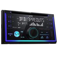 Jvc Kw-Db93Bt Dubbel-Din Cd-Receiver Met Digitale Radio (Dab+), Bluetooth Handsfree Functie En Audiostreaming, Zwart