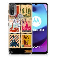 Motorola Moto E20 | E40 Siliconen Back Cover Postzegels