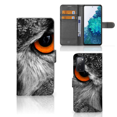 Samsung Galaxy S20 FE Telefoonhoesje met Pasjes Uil Samsung Galaxy S20 FE Telefoonhoesje met Pasjes Uil