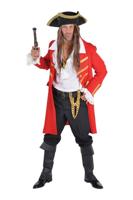 Piratenmantel luxe rood