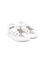 Moschino Kids sandales Teddy Bear à attache scratch - Blanc