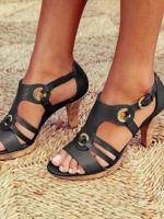 Summer Pu Slide Sandals