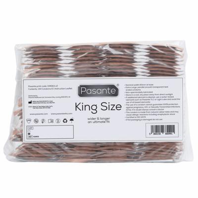 Pasante King Size Condooms (60mm) 144 stuks (grootverpakking)