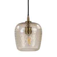 Light & Living Hanglamp 'Danita' 20cm, glas antiek brons