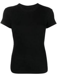 ISABEL MARANT t-shirt en maille fine nervurée à col rond - Noir