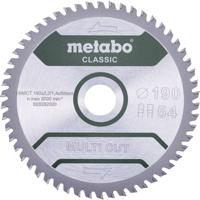 Metabo MULTI CUT CLASSIC 628663000 Cirkelzaagblad 190 x 30 x 1.4 mm Aantal tanden: 54 1 stuk(s) - thumbnail