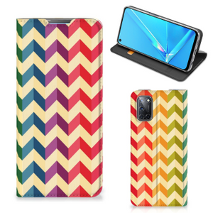 OPPO A52 | A72 Hoesje met Magneet Zigzag Multi Color