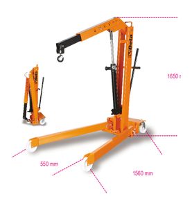 Beta Inklapbare hydraulische kraan met dubbelwerkende pomp 3025 - 030250001