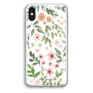 Botanical sweet flower heaven: iPhone X Transparant Hoesje