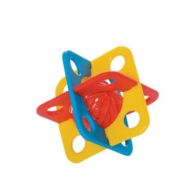 Manhattan Toy Rammelaar Silicube Bijtringen 3,5 Cm Siliconen