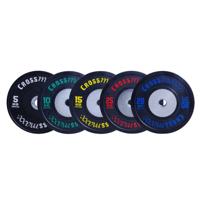 Lifemaxx Crossmaxx Competition Bumper Plate - Zwart - 50 Mm - 20 Kg
