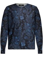 ETRO pull à motif cachemire - Bleu - thumbnail