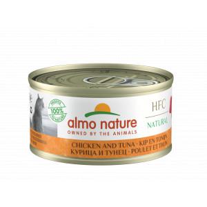 Almo Nature HFC Natural kip en tonijn natvoer kat (70 g) 24 x 70 g