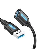 VENTION USB 3.0 Verlengkabel, USB A Mannelijke naar Vrouwelijke Kabel USB Datakabel 5 Gbps Gegevensoverdracht Compatibel met Toetsenbord, Muis, Flashdrive, Harde Schijf, Printer, en Scanner(2M)